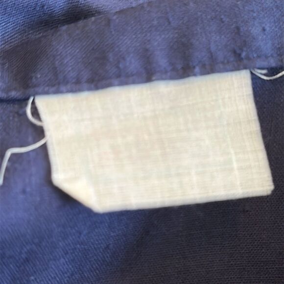 Vintage 70s/80s Navy Blue Button-Up Short Sleeve Shirt - Picture 7 of 7